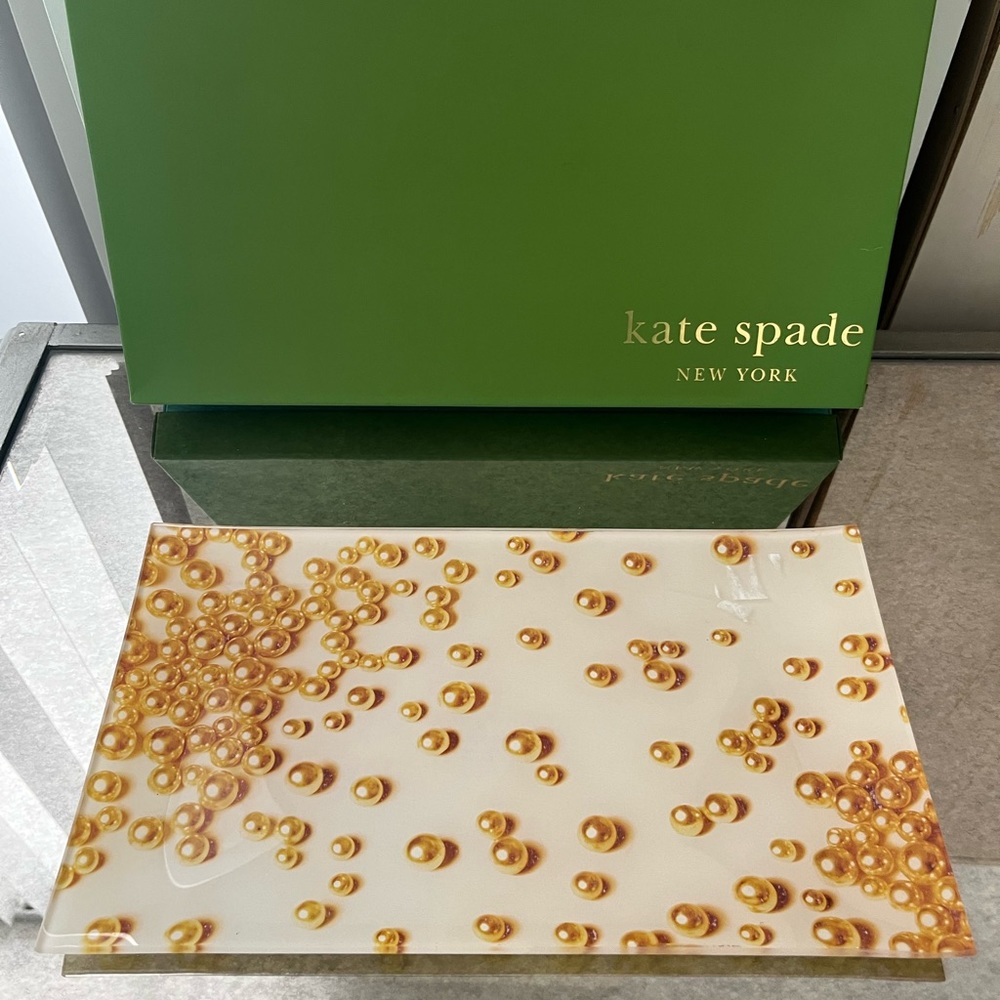 Kate Spade ♠️ Happy Pearls Rectangular Tray
